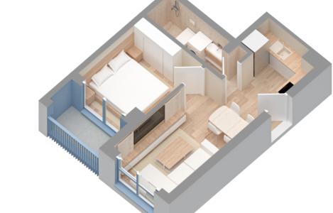 Apartamento  1+1