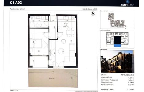Apartament 1+1, Dhermi, Himarë